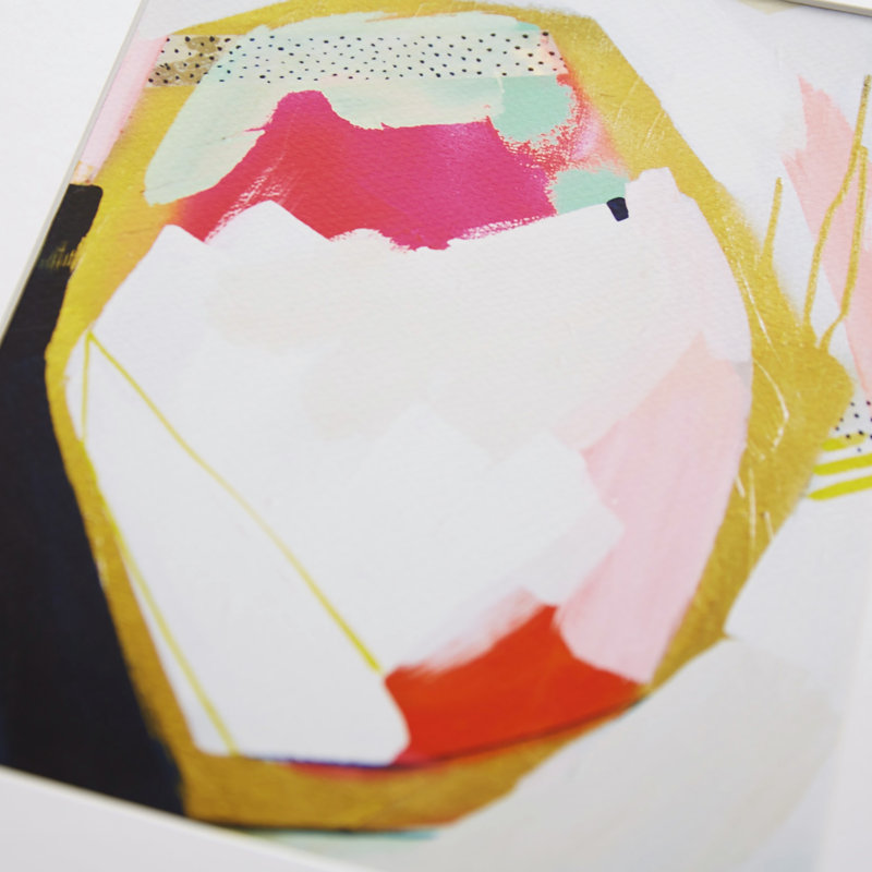 Navy Geo Framed Print, Artfully Walls & Reviews Joss & Main